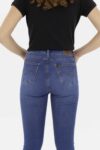 Vista Posterior Jean Mujer Skinny High waist Ivy Stone 2 Fw4