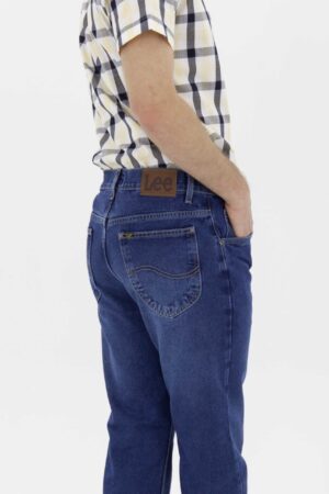 Vista Frontal Jean Hombre Regular Daren Stone Fw4 de marca lee