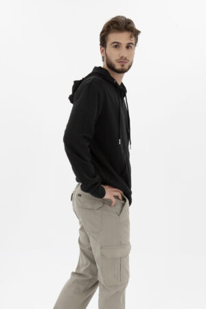 Visa Frontal Chompa Hombre Regular Basic Zip Through negro Fw4 de Marca Lee