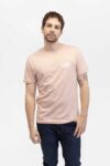 Camiseta hombre regular woobly medium logo tee rosa fw5