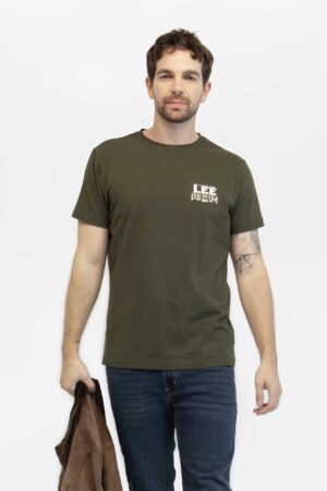 camiseta lee hombre color verde