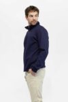 Buzo hombre regular essential half zip azul fw5
