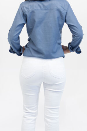 Jean mujer classic straight blanco fw5