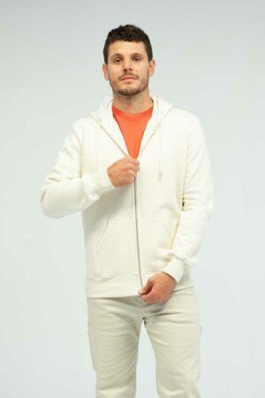 Vista Frontal Chompa regular basic color Crema marca Lee