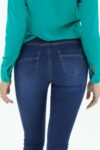 Vista Posteior Jean Mujer Slim Mags Prewash 2 SS3 de marca lee