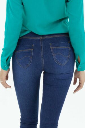 Vista Posteior Jean Mujer Slim Mags Prewash 2 SS3 de marca lee