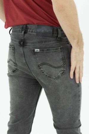 Vista Posterior Jean Hombre Skinny Malone Grafito SS3 de marca lee