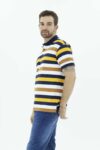 Vista Frontal Camiseta hombre polo regular mostaza SS3 marca lee