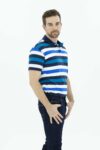 Vista frontal Camiseta hombre regular polo razul SS3 maca lee