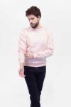 Vista Posterior Buzo Hombre Regular Basic Crew Logo Rosa SS4 de marca Lee