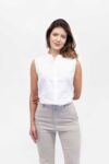 Vista Frontal Blusa Mujer Regular Mao Hidden Buttons Sm Blanco SS4 de Marca Lee Vista Frontal Blusa Mujer Regular Mao Hidden Buttons Sm Blanco SS4 de Marca