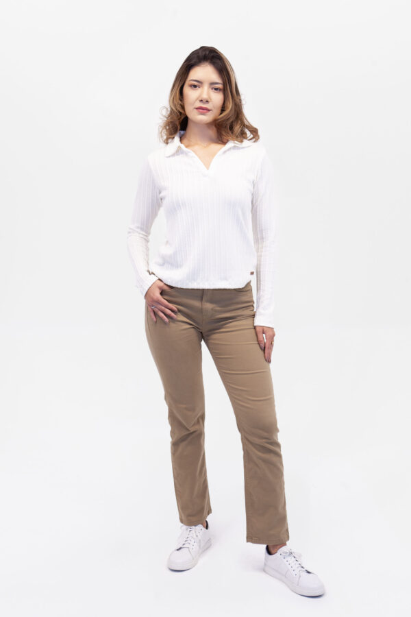Jean Mujer Classic Straigh Marion Caqui SS4