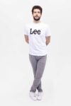 Vista Frontal Camiseta Hombre Regular Woobly Logo Tee Blanco SS4 de marca Lee