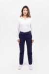 Vista Frontal Pantalón Mujer Regular Tapered Azul SS4 de Marca Lee