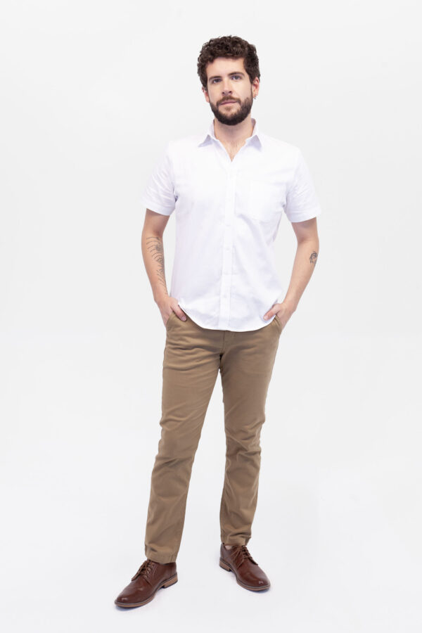 Pantalón Hombre Slim Chino Caqui SS4