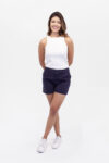 Vista Frontal Short Mujer Regular Saf Azul SS4 de Marca de Lee