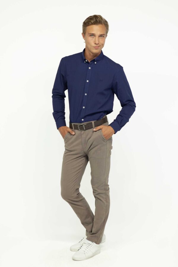Pantalon Hombre Slim Chino Tabaco SS3