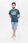 Vista Frontal Camiseta Hombre Regular Basic Graphic Verde SS4 de marca Lee Vista Frontal Camiseta Hombre Regular Basic Graphic Verde SS4 de ma