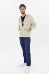 Vista Frontal Basic Zip Through Beige Fw4 de marca Lee