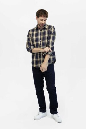 Camisa hombre relax Joston Ml amarillo fw5