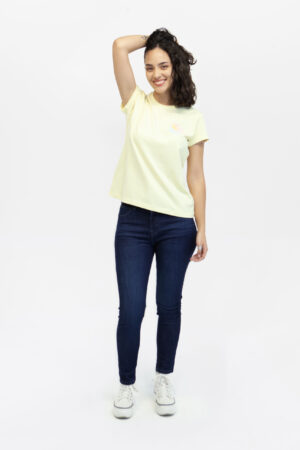 camiseta mujer regular graphic amarillo fw5