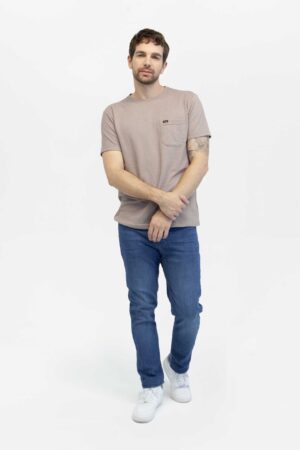 camiseta hombre regular essential pckt café fw5