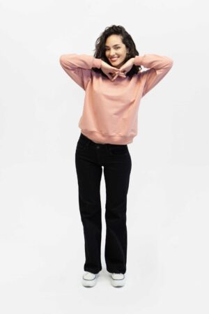 buzo mujer lee color naranja