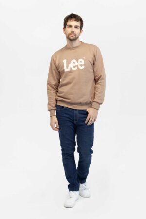 Buzo Hombre regular basic crew logo sws café fw5