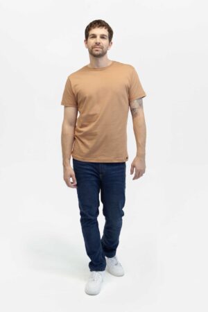 Camiseta hombre regular crew café fw5