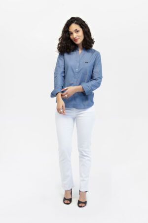 Jean mujer classic straight blanco fw5