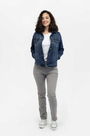 Jean mujer classic straight gris claro fw5