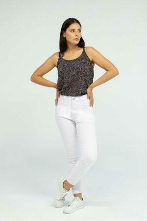 Vista Frontal Blusa color Azul de marca Lee