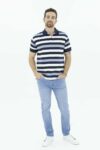 Vista Frontal Jean Hombre Slim Tapared Luke Ice SS3 de marca lee