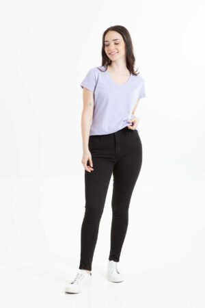 Jean Mujer Skinny High Waist Ivy Negro 1 Fw2