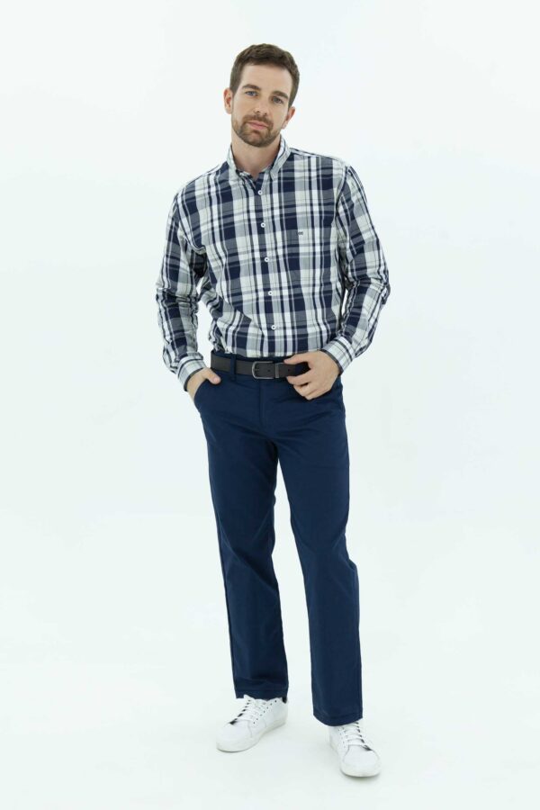 Pantalón Hombre Regular Classic Chino Azul SS3
