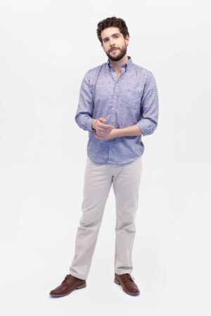 Vista Frontal Jean Hombre Regular Straight Daren Beige SS4 de Marca Lee