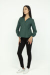Vista Frontal Blusa Mujer regular Soli Verde SS3 de Marca Lee